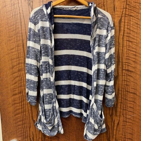 Faded glory academia professor teacher navy and white cardigan sweater 2 pack - Picture 2 of 8